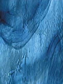 Spectrum Deep Steel Blue on Sky Blue Waterglass Fusible (433-1WF)