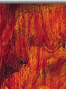 Spectrum Ruby Red & Amber Waterglass Fusible (451-20WF