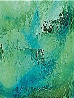 Spectrum Pale Green & Aqua Blue Waterglass Fusible (423-1WF)