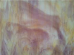 Wissmach White Swirled with Amber and Purple (94-D)