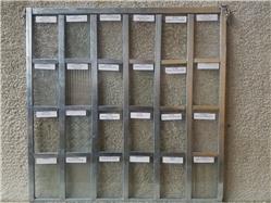 Clear Framed Sample Panel No. 2 (New! Now with replaceable samples.)
